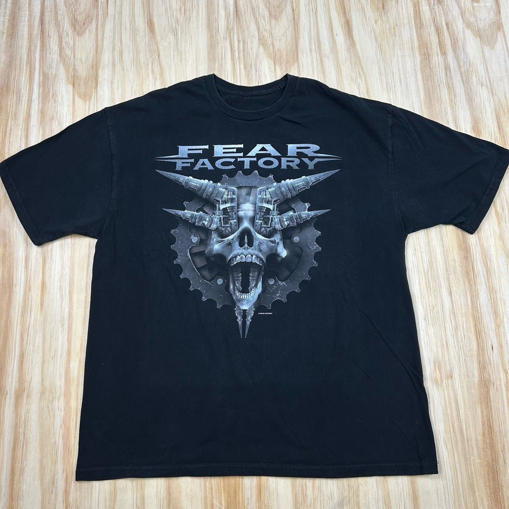 Fear Factory Legacy Black T Shirt Double Sided Size‎ XL Band Music Rock Metal
